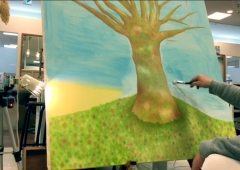 100号キャンバスに挑む「5日目」