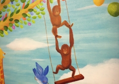 100号キャンバスに挑む「24日目」