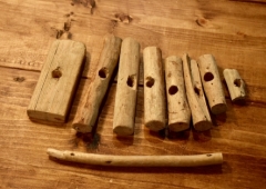 流木で作るクリスマスツリー