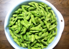 とれたての枝豆(^-^)/